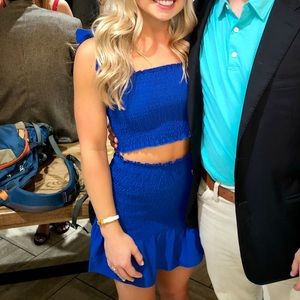 Cobalt blue two piece set